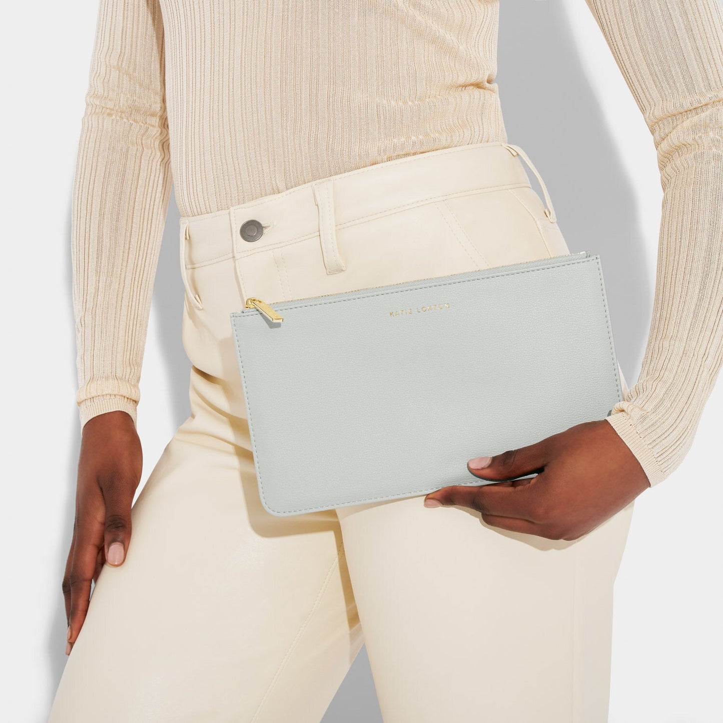 Katie Loxton Christmas Pouch Its The Season To Sparkle Cool Grey