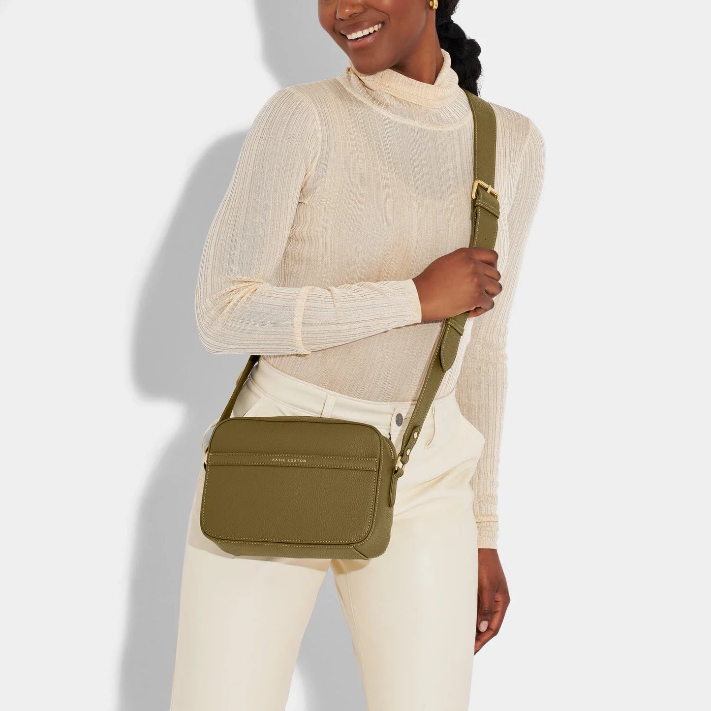 Katie Loxton Cleo Crossbody Bag Warm Khaki