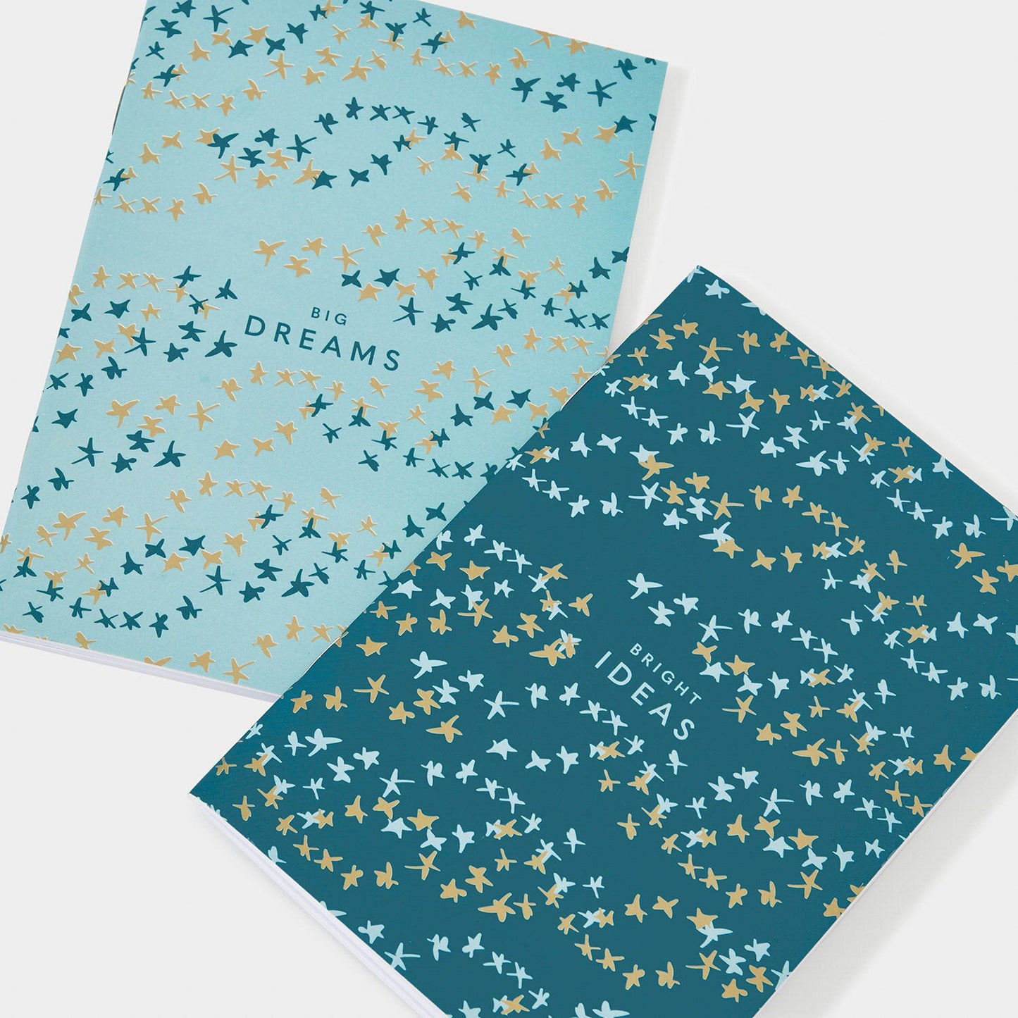 Katie Loxton Duo Notebooks Bright Ideas Emerald Green/Ice Blue