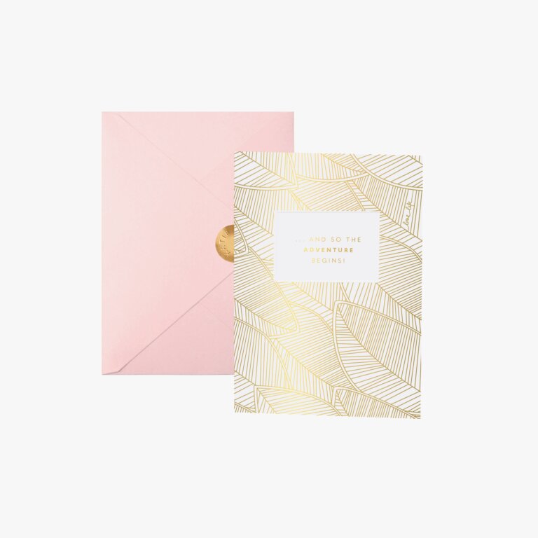Katie Loxton Greetings Card ...And So The Adventure Begins! A6