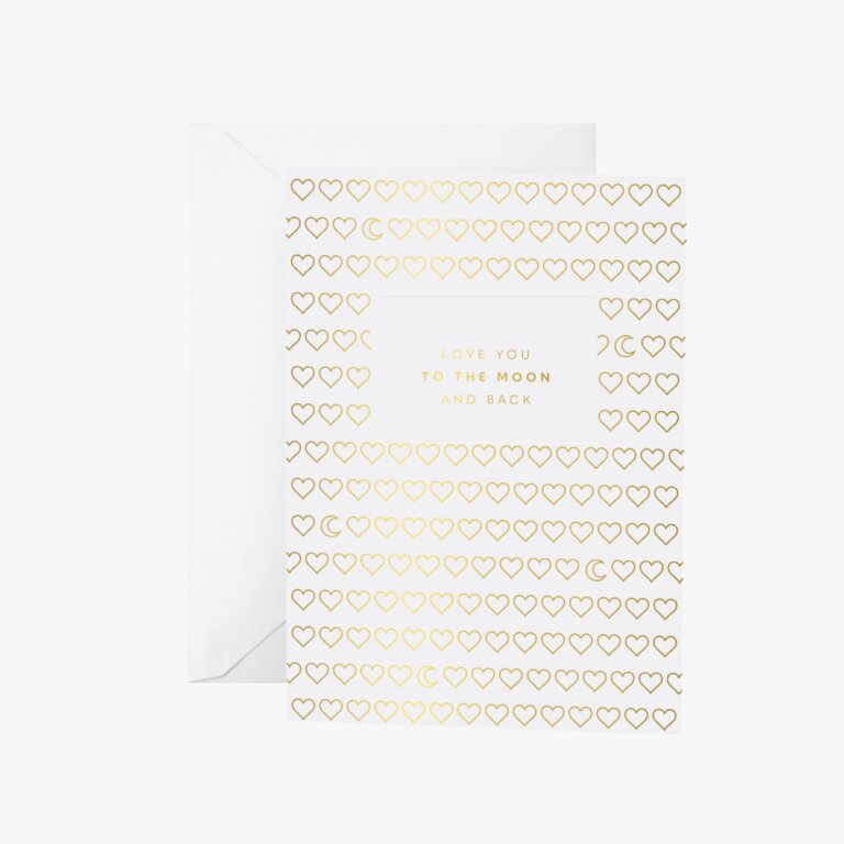 Katie Loxton Greetings Card Love You To The Moon And Back A6