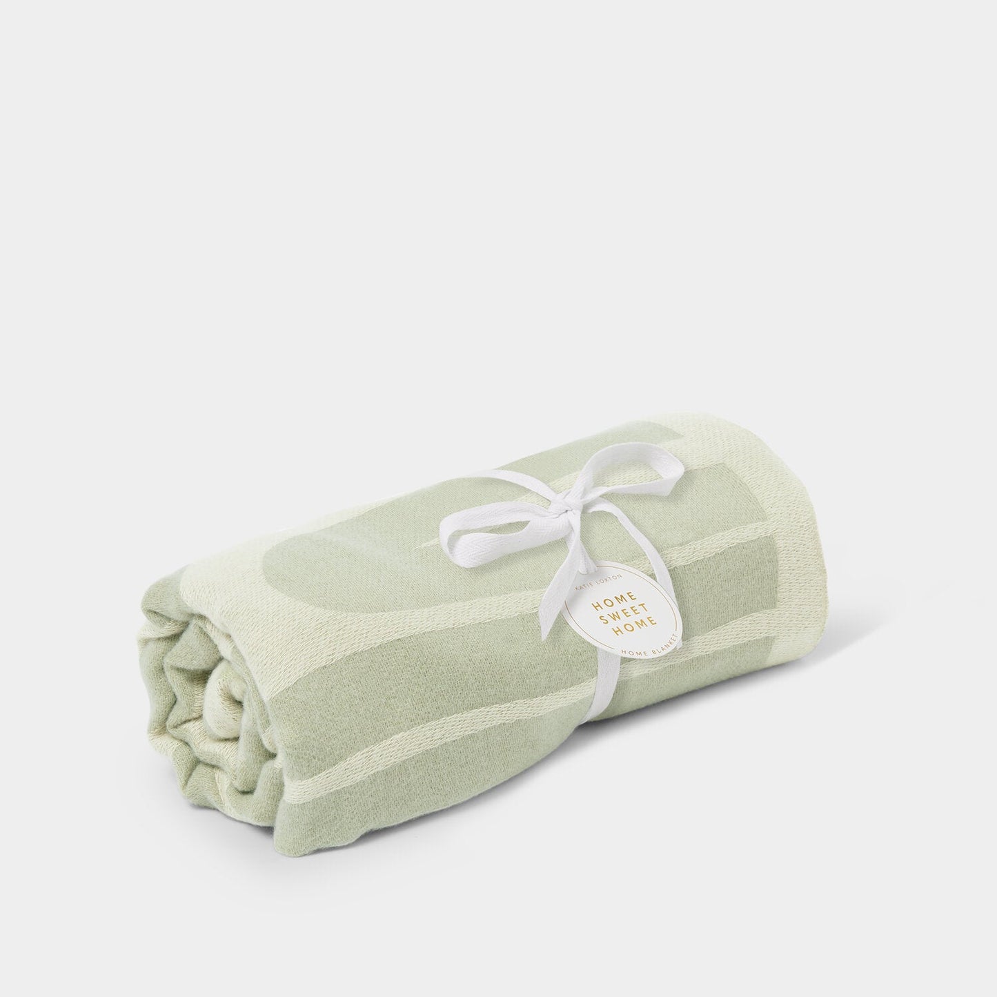 Katie Loxton Home Blanket Sage Green & Off White