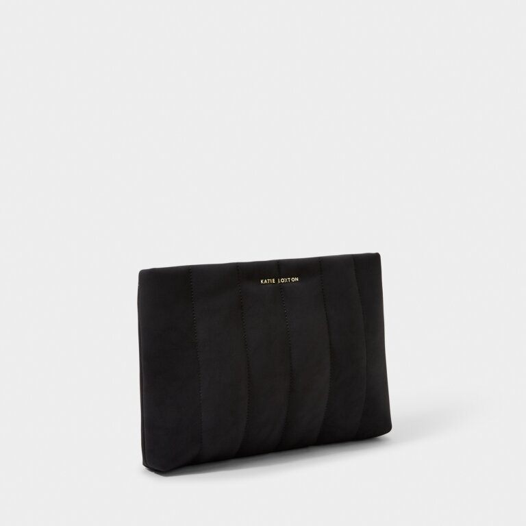 Katie Loxton Kayla Quilted Clutch Black