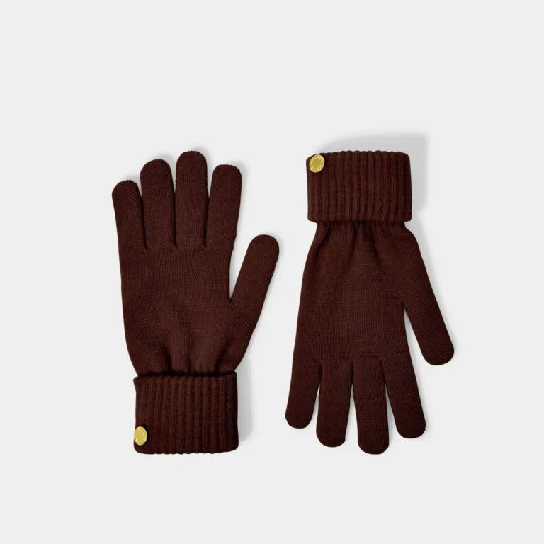 Katie Loxton Knitted Gloves Cacao