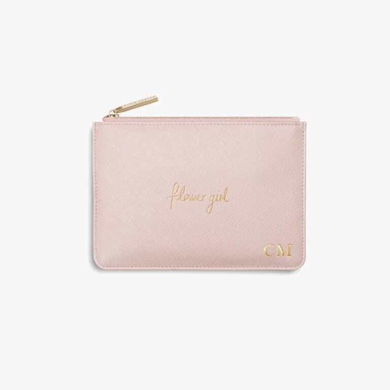 Katie Loxton Mini Perfect Pouch Flower Girl Metallic Pink