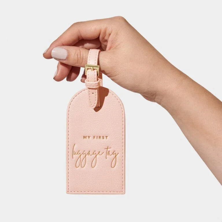 Katie Loxton My First Luggage Tag Pink