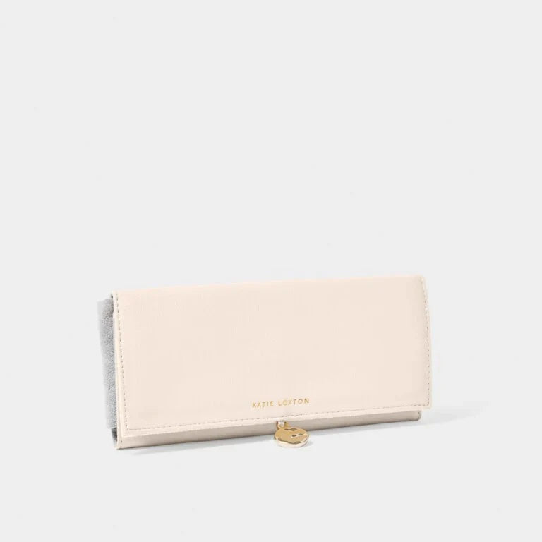 Katie Loxton Pebble Jewellery Roll Choose To Shine Eggshell