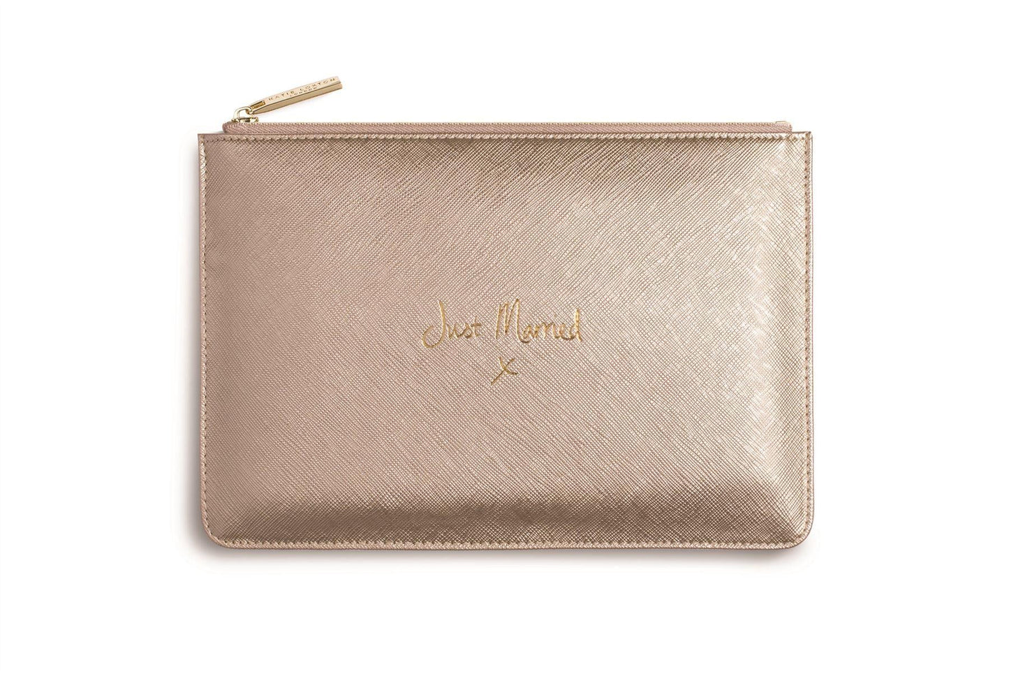 Katie Loxton Perfect Pouch Just Married Metallic Gold