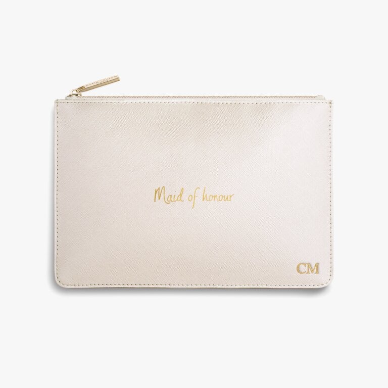 Katie Loxton Perfect Pouch Maid Of Honour Pearly White
