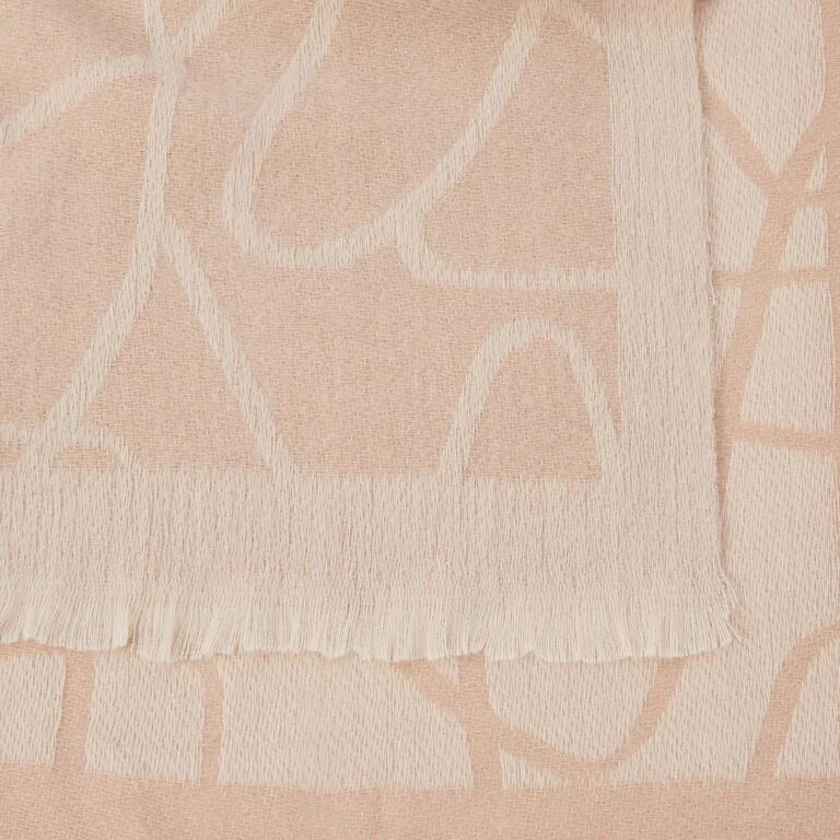 Katie Loxton Printed Blanket Scarf Abstract Line Dusty Pink/Blush Pink