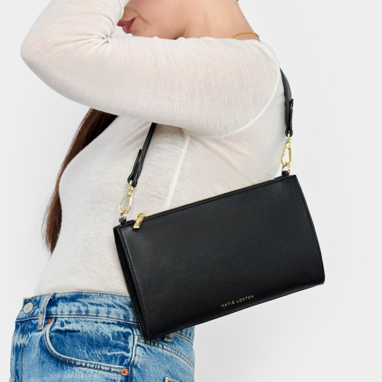 Reya Small Shoulder Bag Black