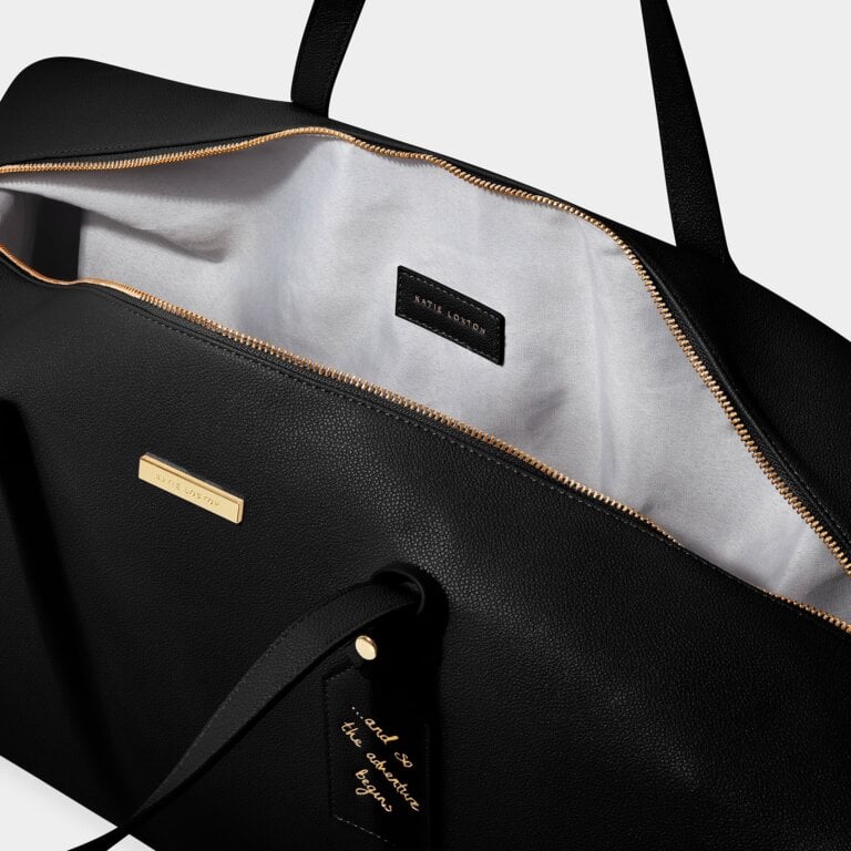 Katie Loxton Weekend Holdall And So The Adventure Begins Black