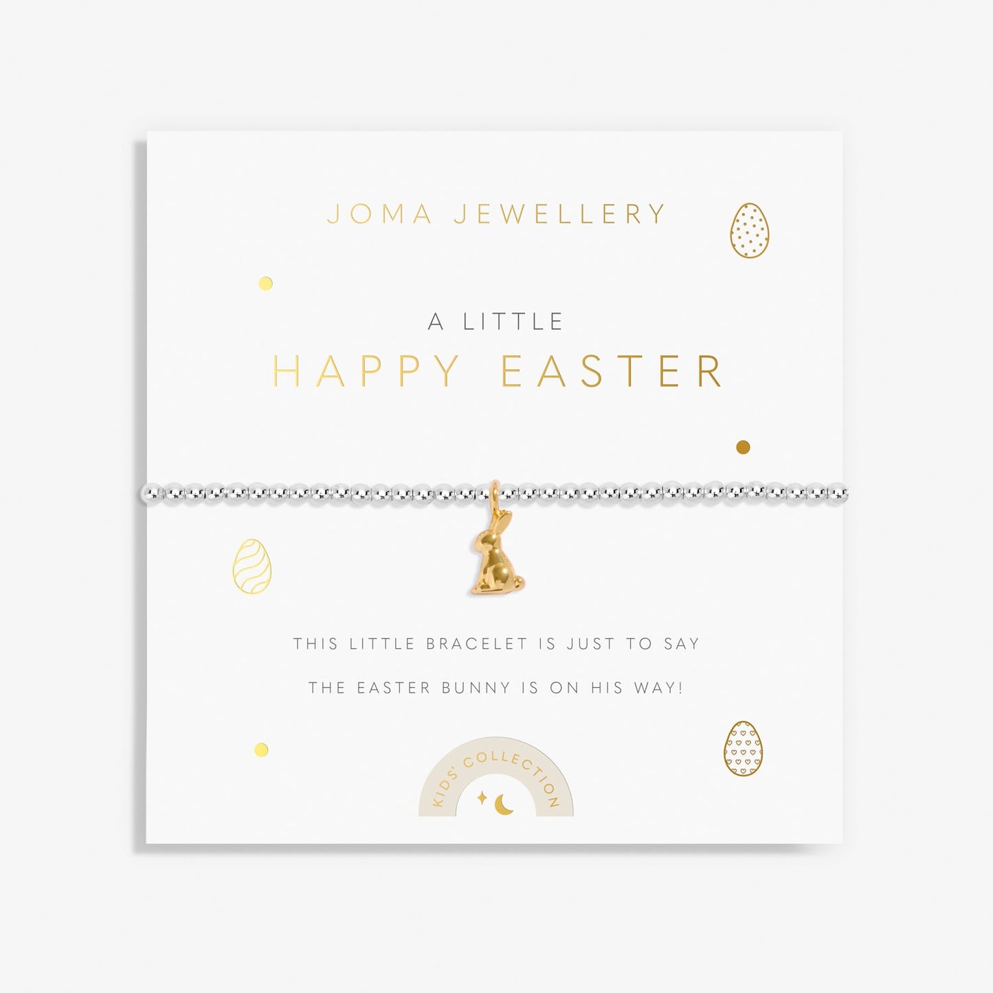 Kids' A Little Happy Easter Silver & Gold Plated Bracelet