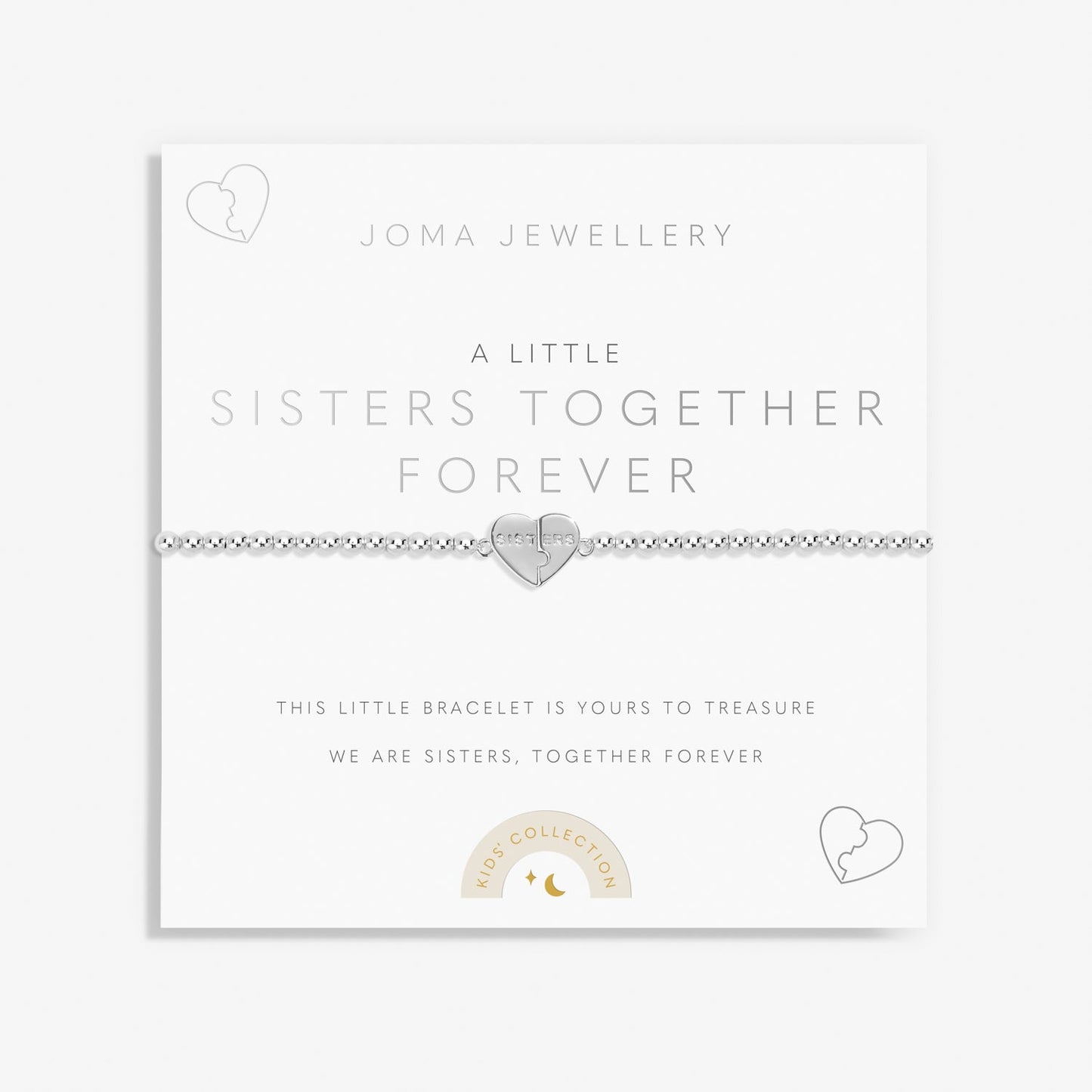 Kids' A Little Sisters Together Forever Silver Plated Bracelet