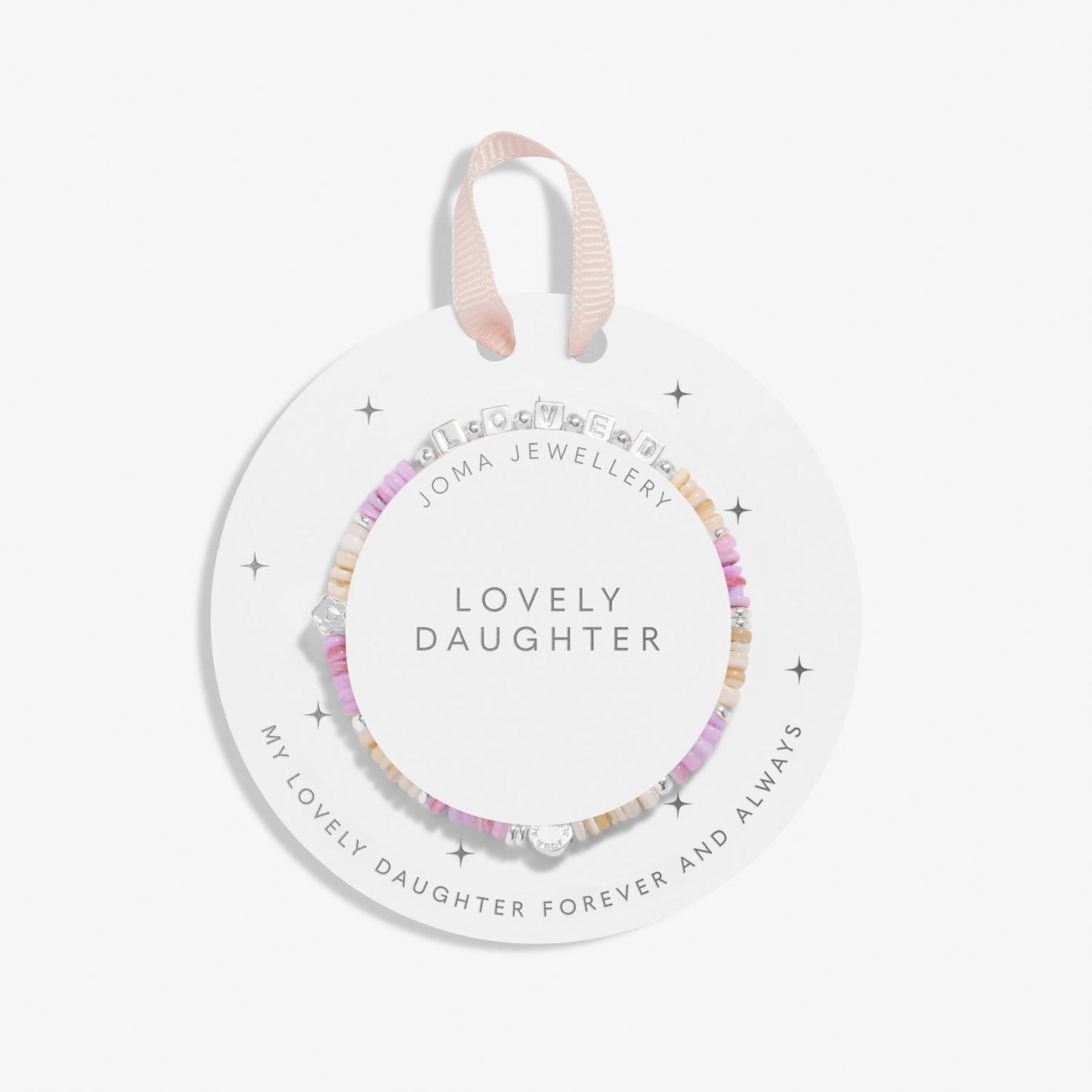Kids' Happy Little Moments Lovely Daughter Silver Plated Bracelet
