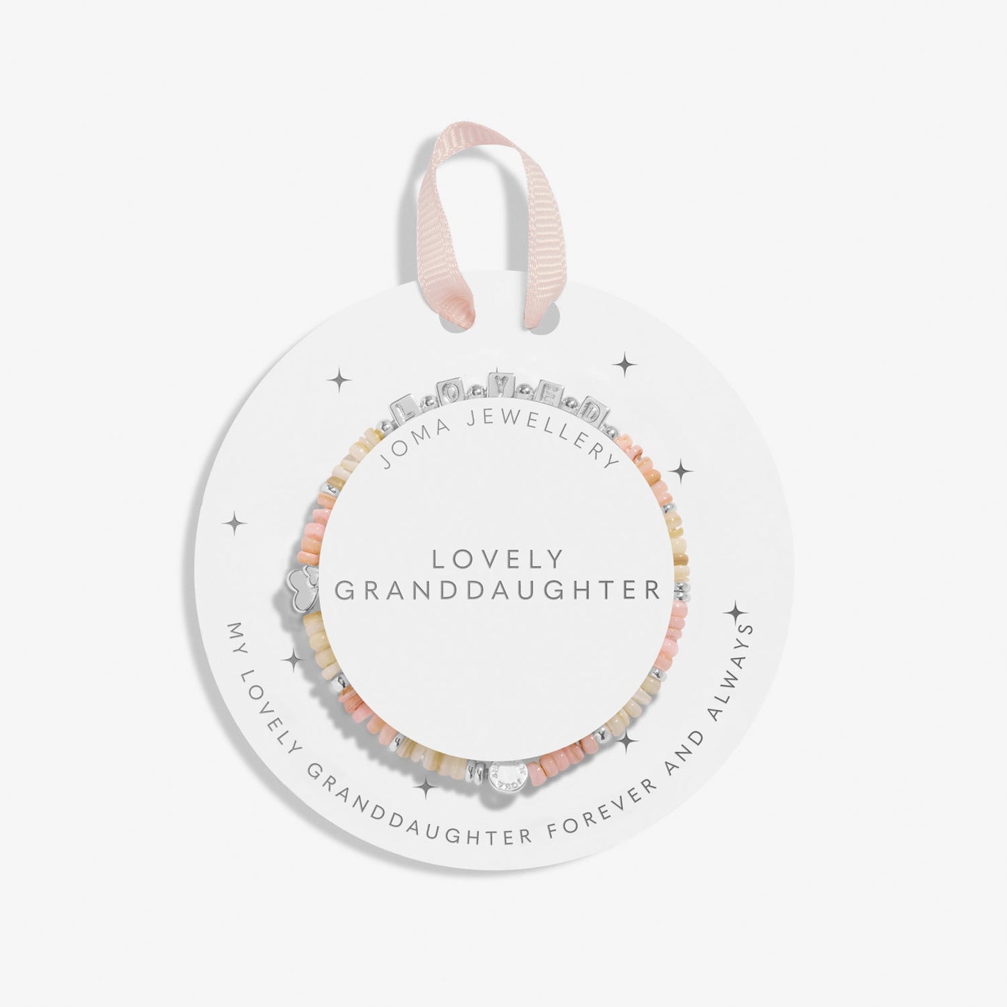 Kids' Happy Little Moments Lovely Granddaughter Silver Plated Bracelet