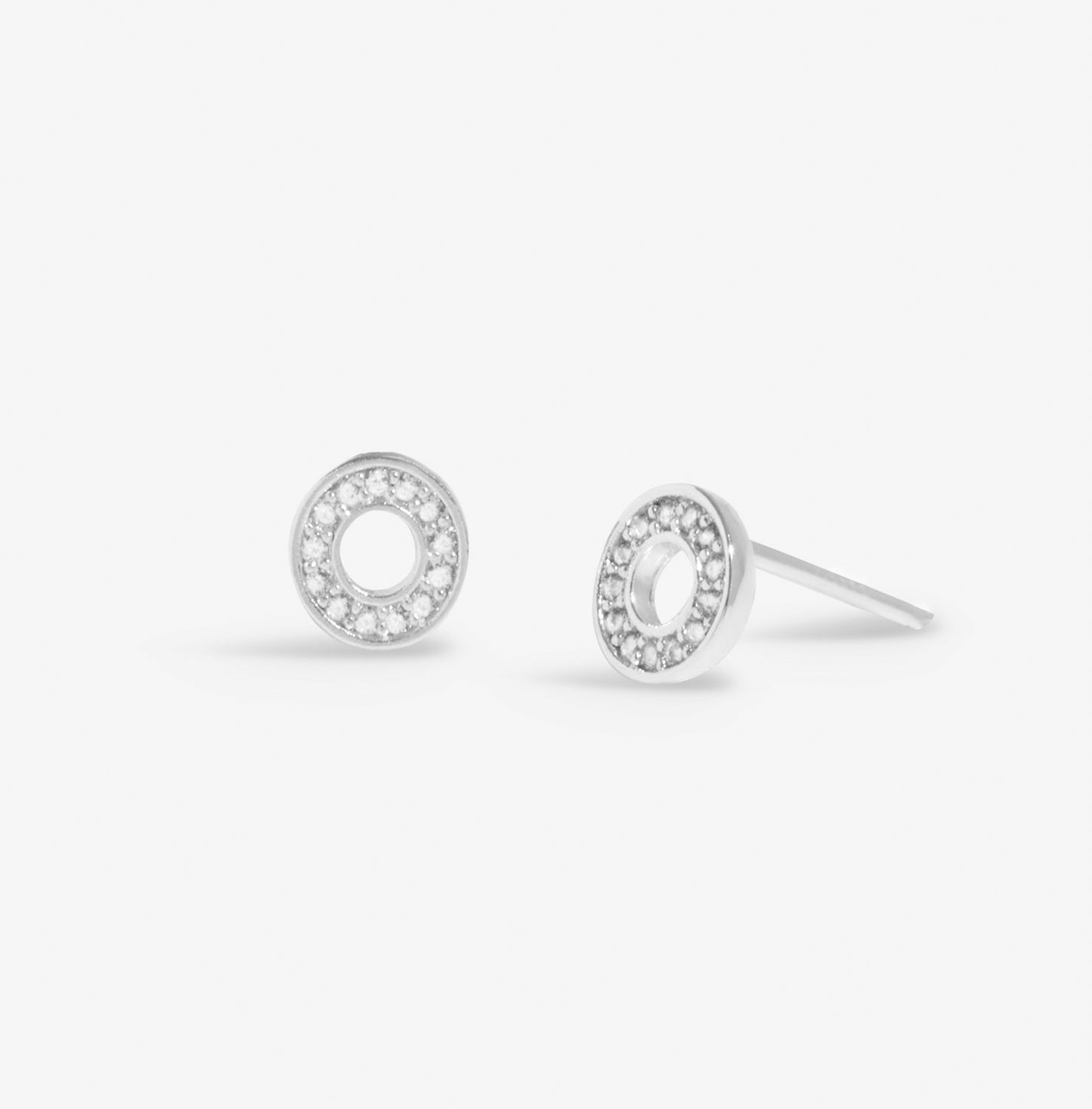 Lumia Circles Silver Plated Earrings