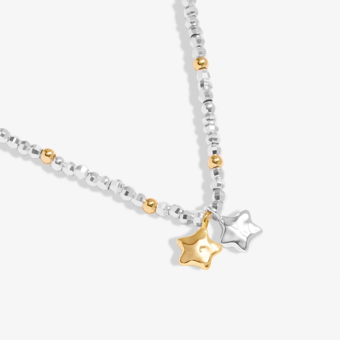 Mini Charms Stars Silver & Gold Plated Necklace