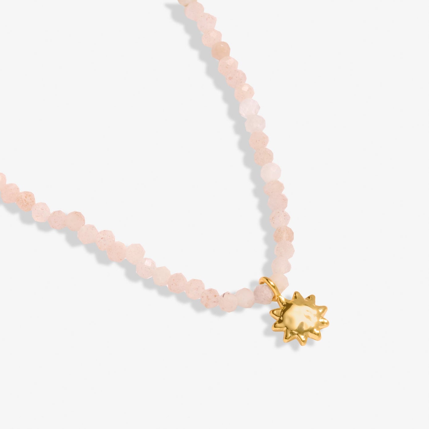 Mini Charms Sunstone Sun Gold Plated Necklace