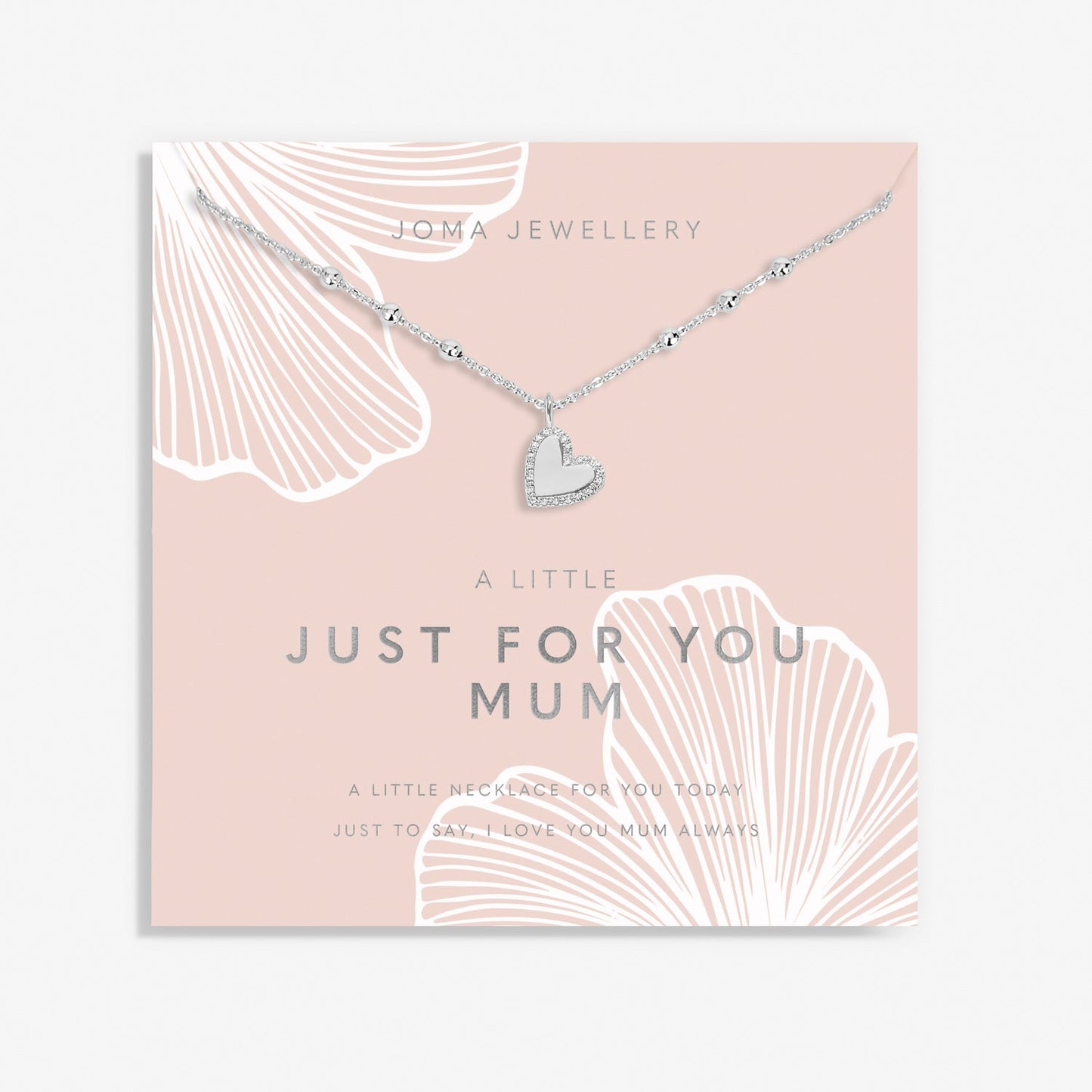 Mother's Day A Little Necklace Just For You Mum Silver Plated Necklace