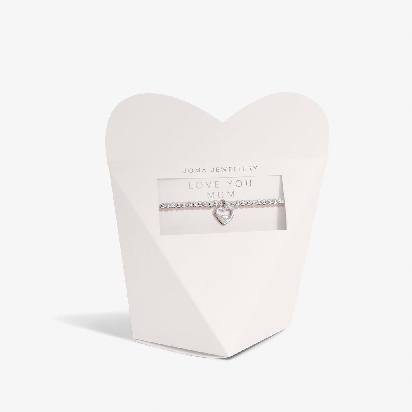 Mother's Day From The Heart Love You Mum Silver Plated Bracelet