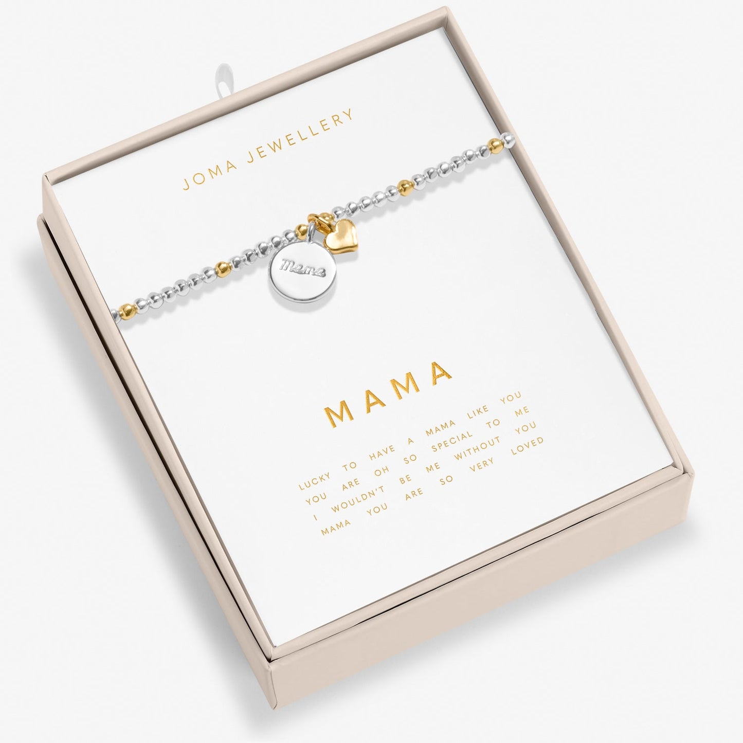 So Loved Mama Silver & Gold Plated Bracelet
