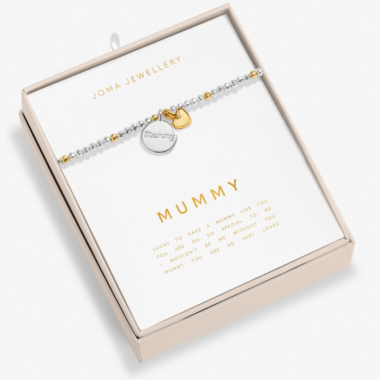 So Loved Mummy Silver & Gold Plated Bracelet