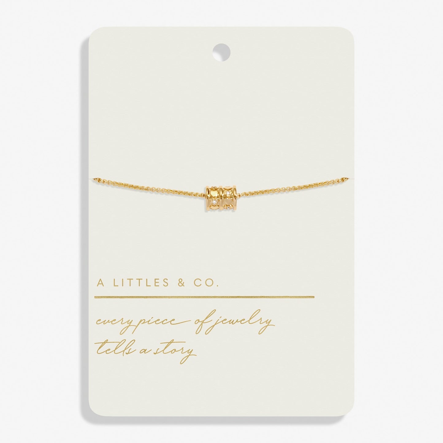 Style Stories Barrel Gold Plated Bracelet
