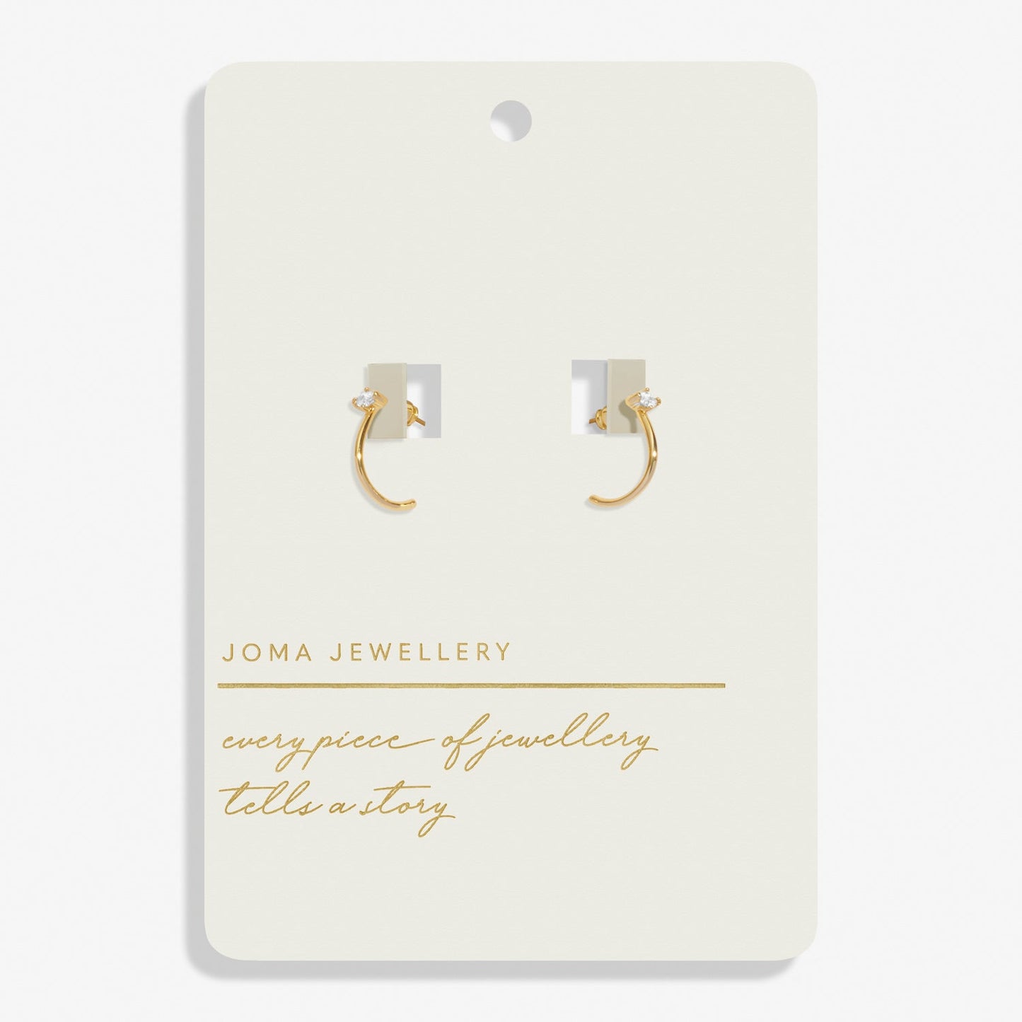Style Stories Eye Gold Plated Hoop Earrings