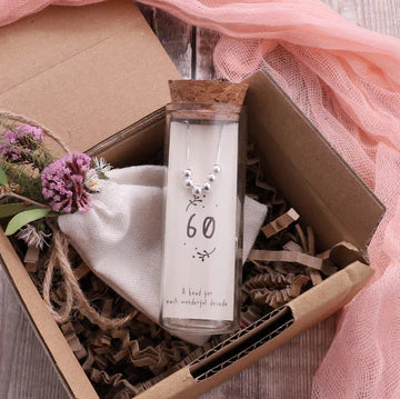 Attic Creations 60th Birthday Necklace Silver