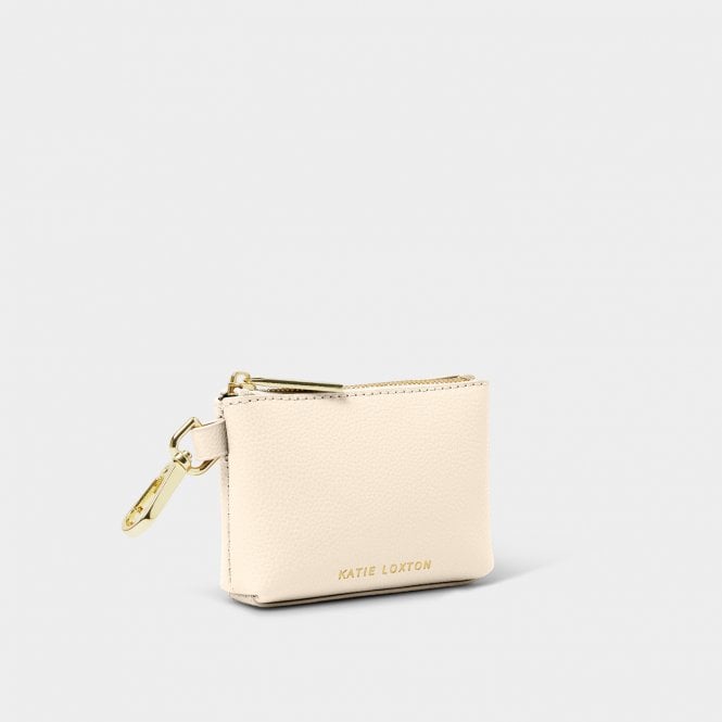 Katie Loxton Evie Clip On Coin Purse Eggshell