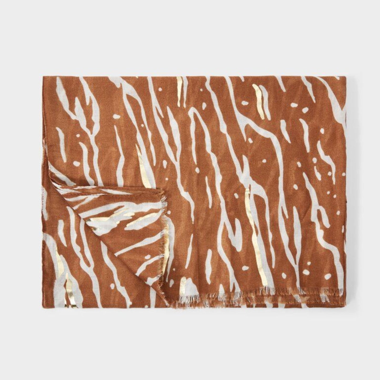 Katie Loxton Foil Scarf Zebra
