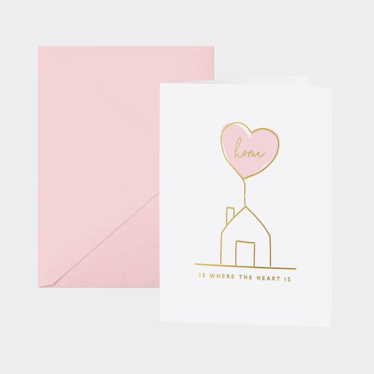 Katie Loxton Greetings Card Home Is Where The Heart Is Individual