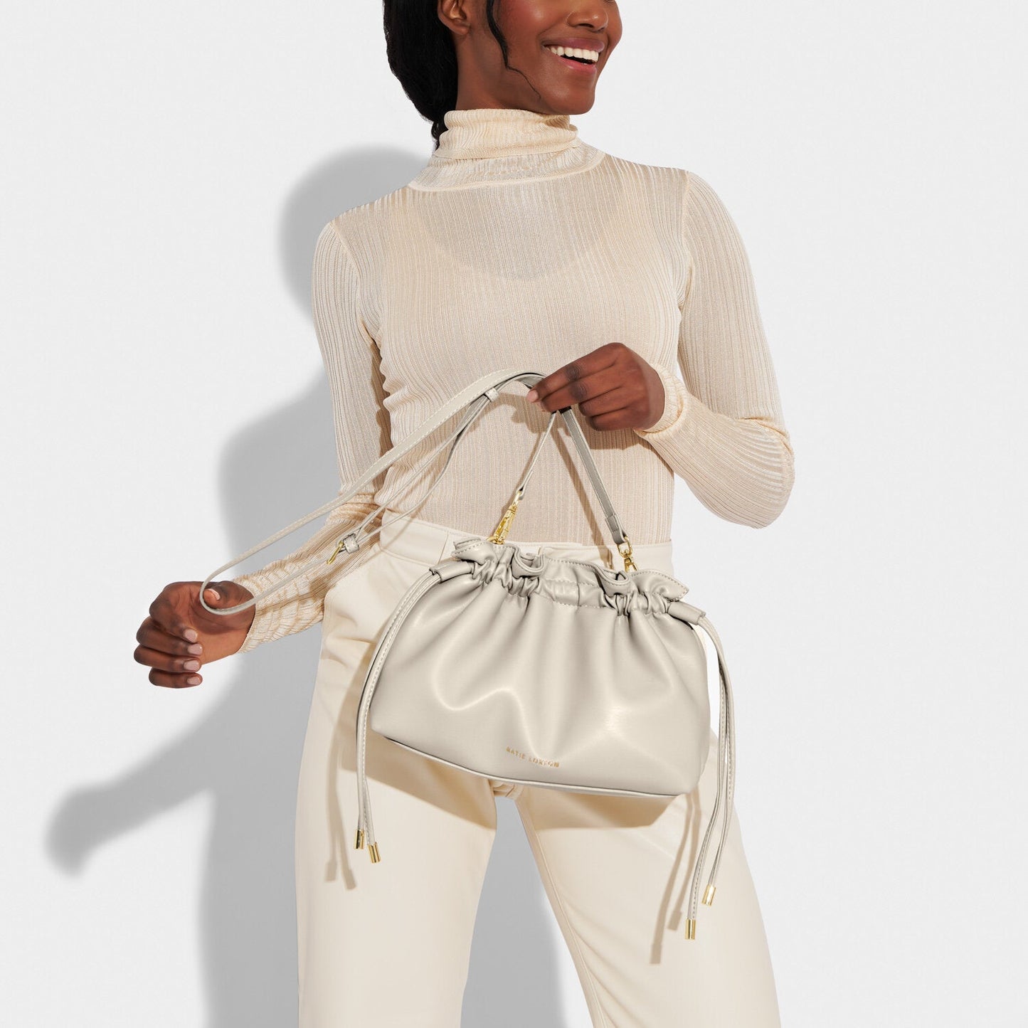 Katie Loxton Hailey Crossbody Clutch Bag Greige