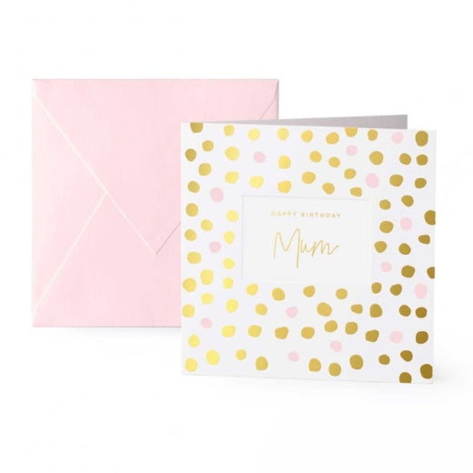 Katie Loxton Square Greetings Card Happy Birthday Mum