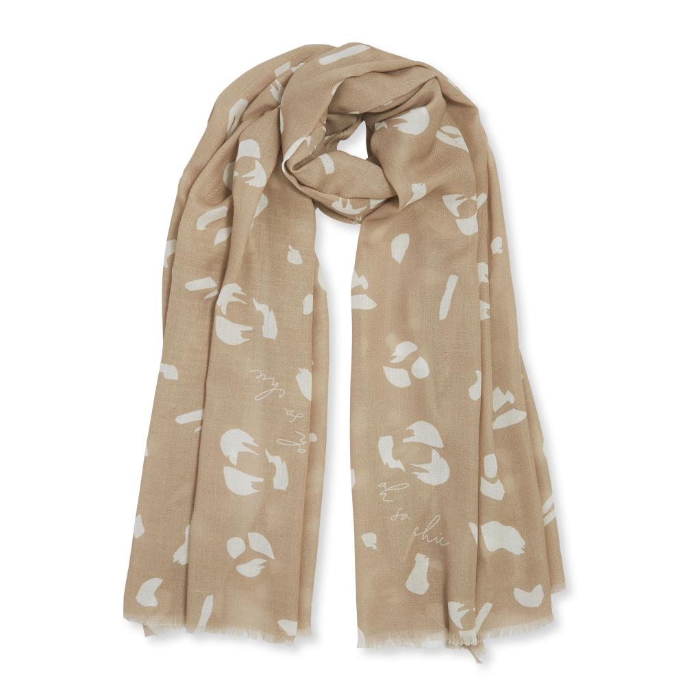 Katie Loxton Sentiment Scarf Oh So Chic Taupe