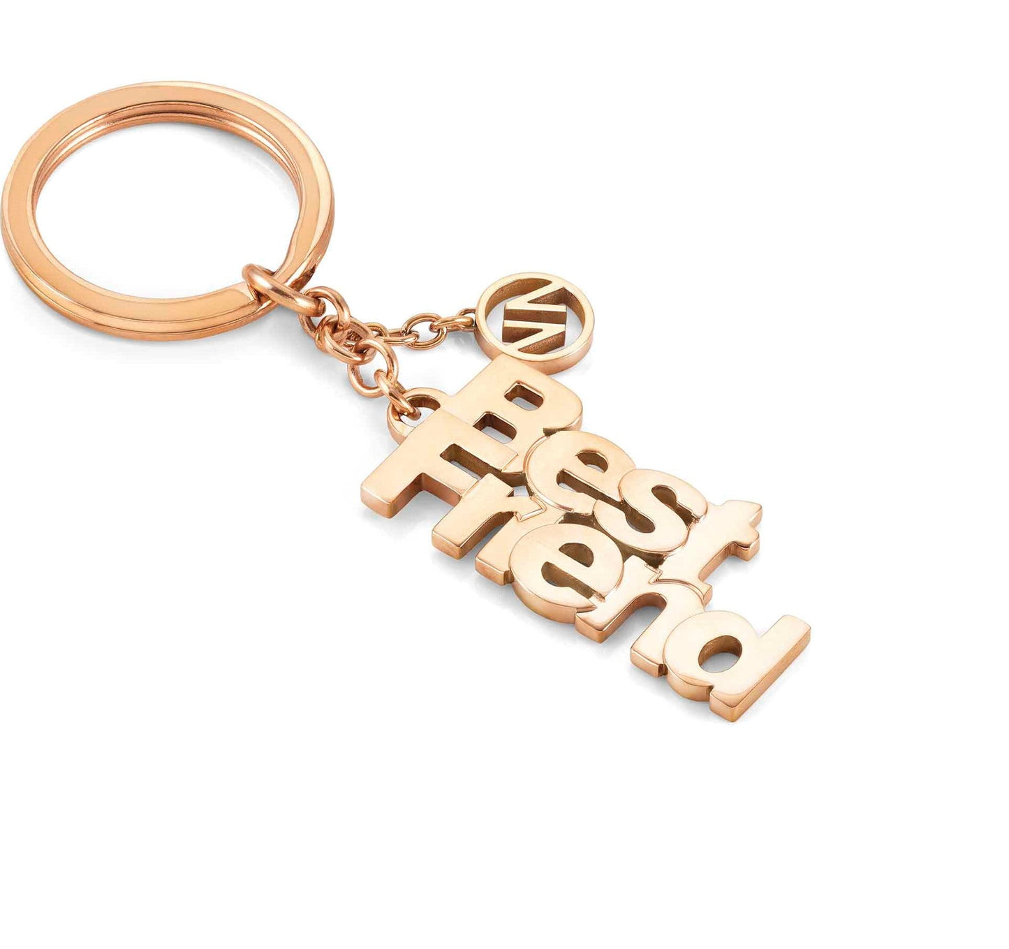 KEYRINGS key ring in steel (026_Best Friend Rose Gold)