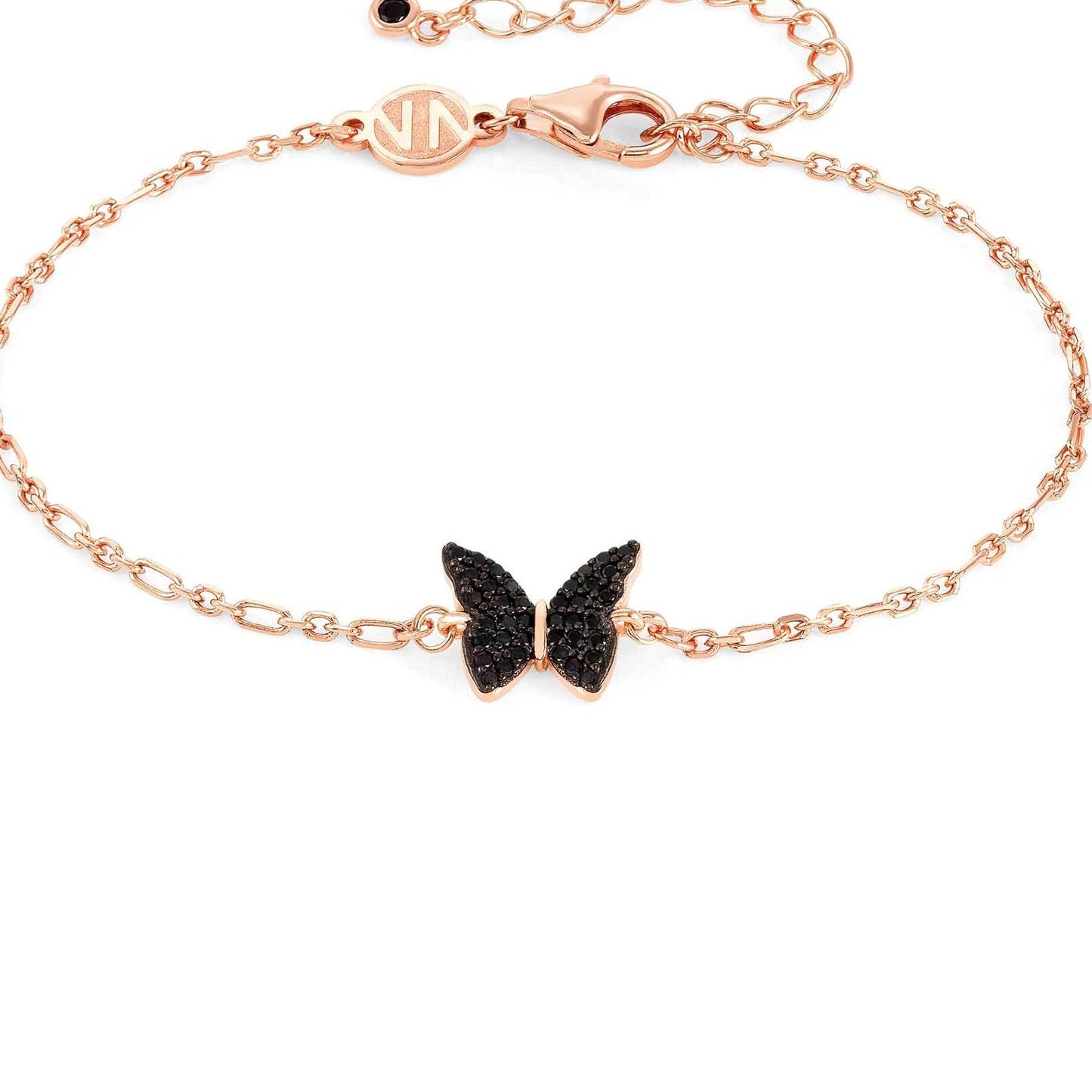 SWEETROCK bracelet ed. NATURE 925 silver,CZ, Rose Gold Butterfly 148037/041