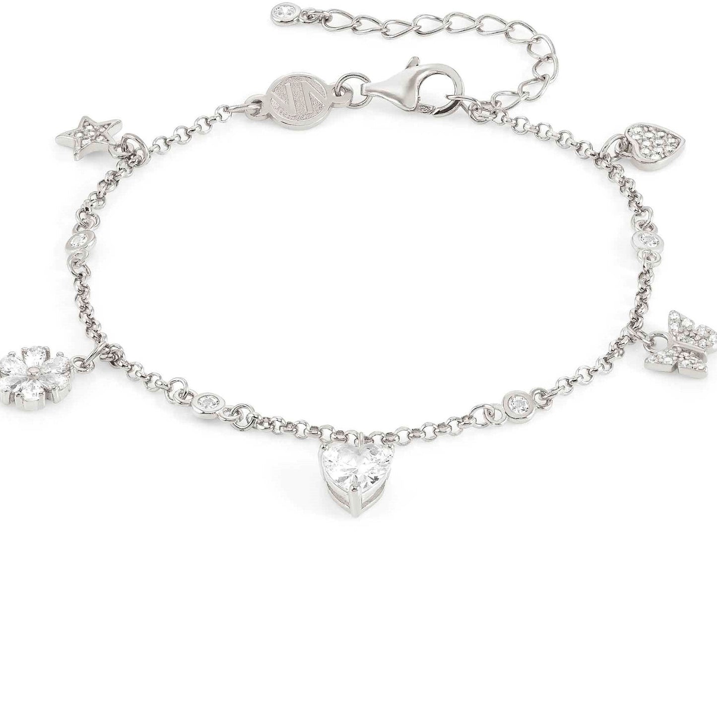 SWEETROCK bracelet ed. NATURE 925 silver, CZ, (RICH) Mixed Silver 148038/046