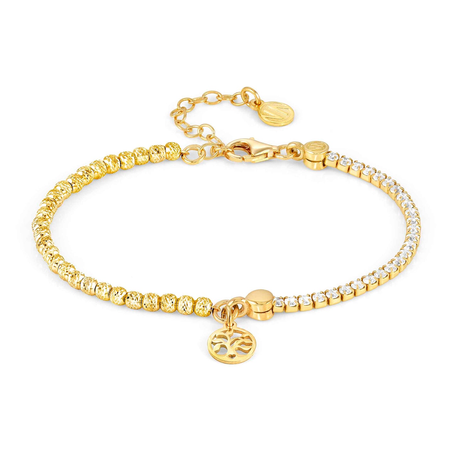 CHIC & CHARM bracelet ed. CELEBRATION 925 silver,CZ, (SYMBOL) Tree of Life yellow gold 148616/034