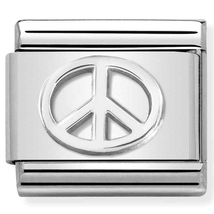 330106/04 Classic st.steel, sterling silver Peace Symbol