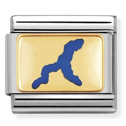 030288/02 Classic ,stainless steel ,enamel,yellow gold Lake Como