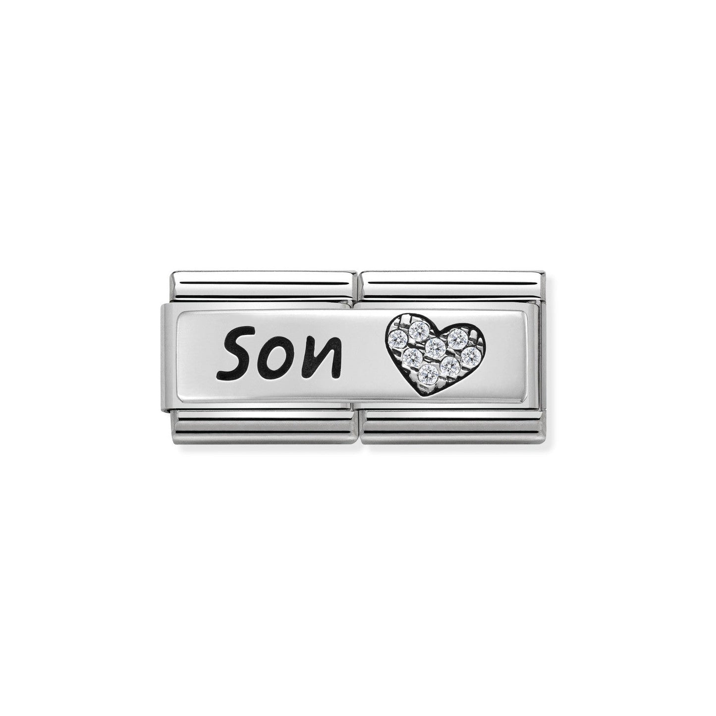 330731/03 Classic Silver, CZ Double. SON