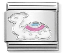 330204/18 Classic S/Steel,enamel & Silver Lama