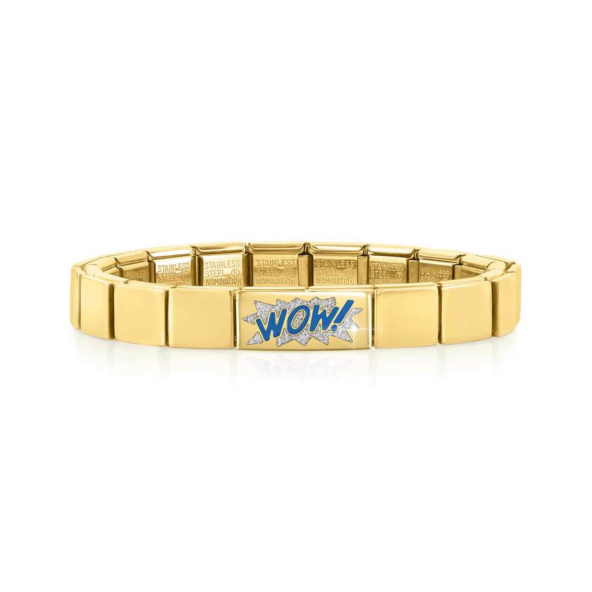 239103/17 GLAM bracelet, 1 symbol, YELLOW GOLD finish,Double Link WOW