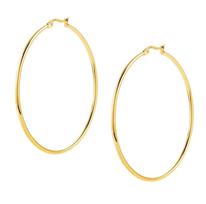 028502/012 SILHOUETTE earrings,steel,Yellow Gold Col. PVD