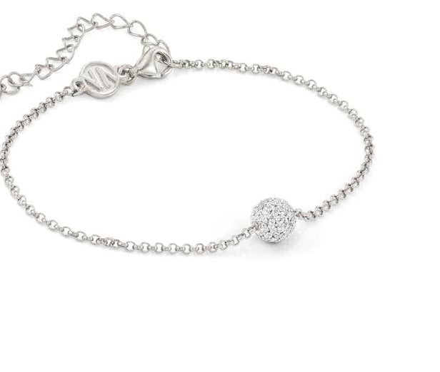 SOUL bracelet in 925 silver and cubic zirconia (010_Silver)