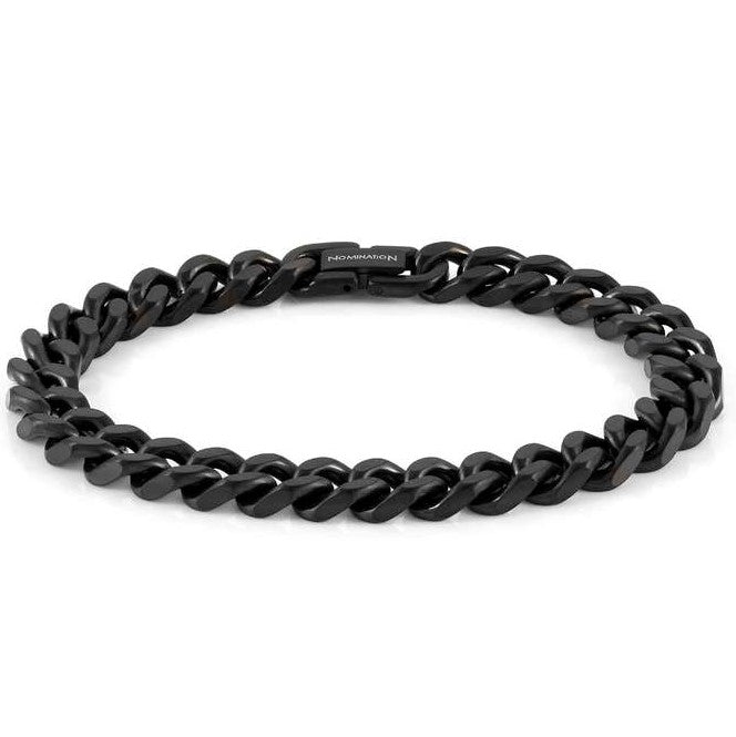 BEYOND bracelet SMALL S/steel & PVD Fin, Blacl Lge 028907/037
