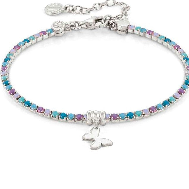 CHIC & CHARM bracelet ed,COLORS,925 silver,cz,MIXED butterfly 148611/037