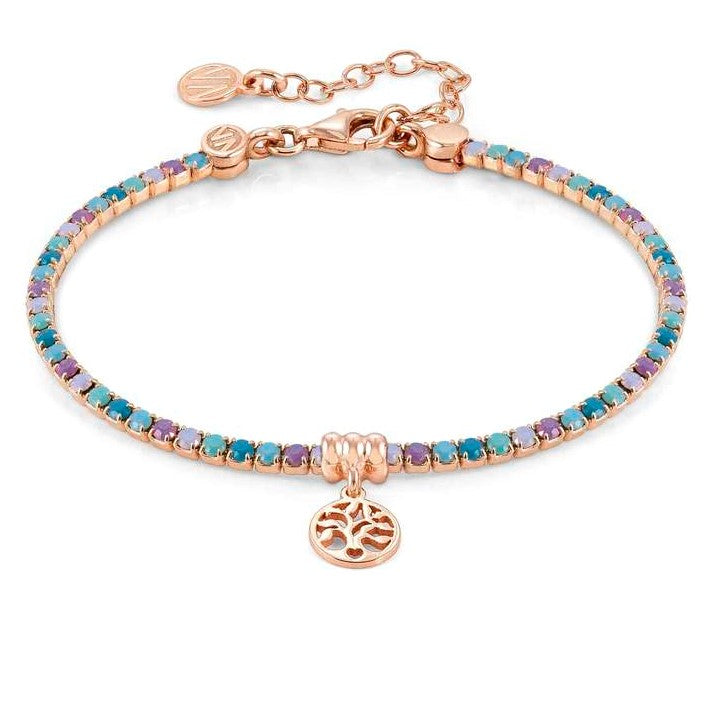 CHIC & CHARM bracelet ed,COLORS ,925 silver,cz ROSEGOLD MIXED Life Tree 148612/033
